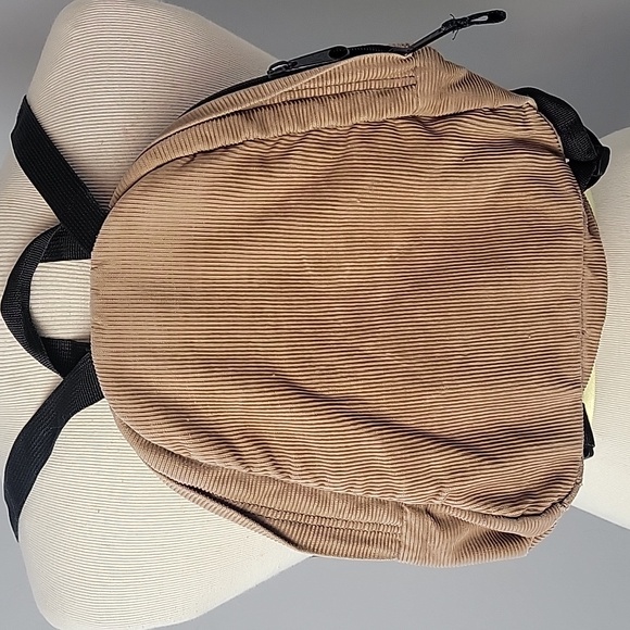 JANSPORT Half Pint VTG Mini Tan Corduroy Y2K 90s Academia Purse Small Backpack - Picture 3 of 12